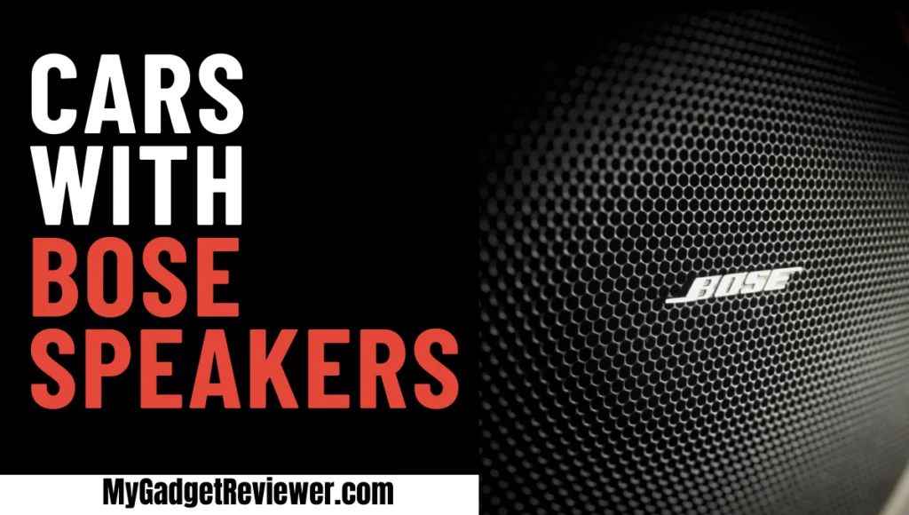 List of Cars with Bose Speakers in India
