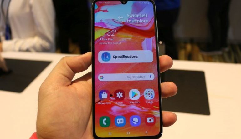 the all new samsung galaxy a70 images specifications with features
