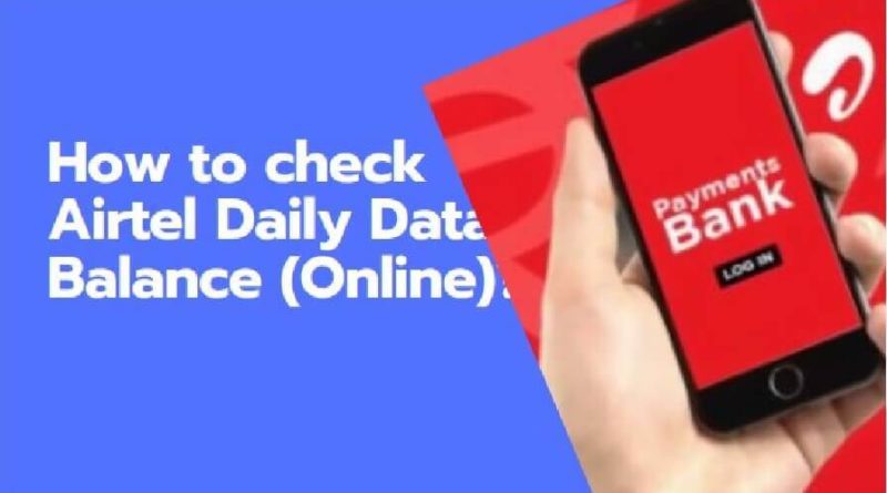 How To Check Airtel Net Balance using USSD Code, app and official website method