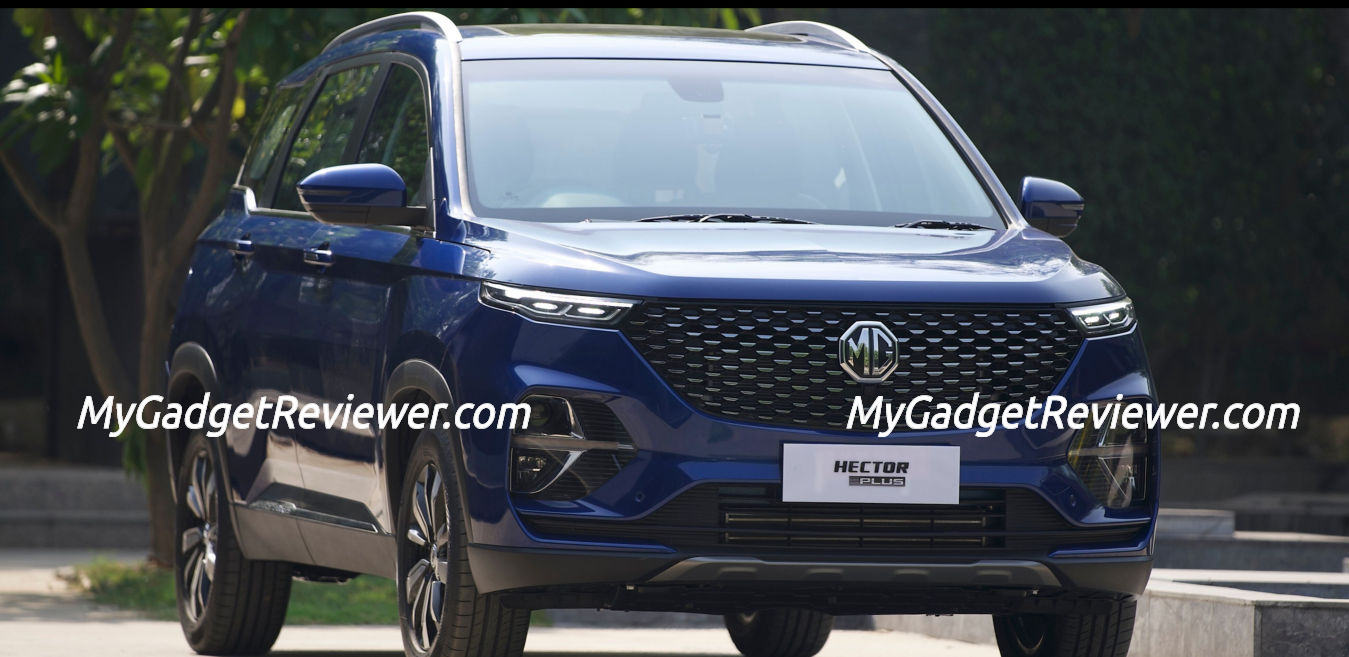 mg hector plus teased with leg swipe tail gate open feature