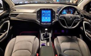 mg hector plus interior images and features sunroof