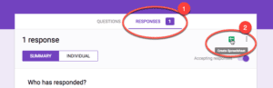 how to see response in google forms