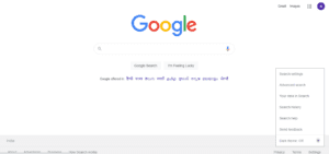 google search enable night mode