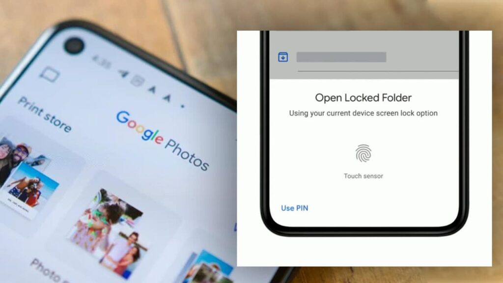 steps t hide photos in google locked folder