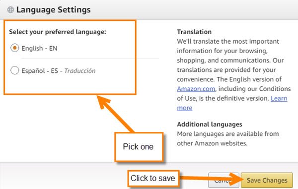 How To Change Language On Amazon App Android