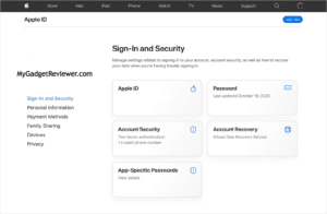 how to reset apple account password using browser