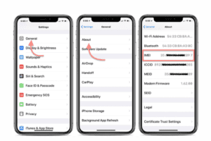 how to check imei on iphone