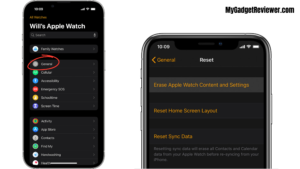 how to reset apple watch from iphone